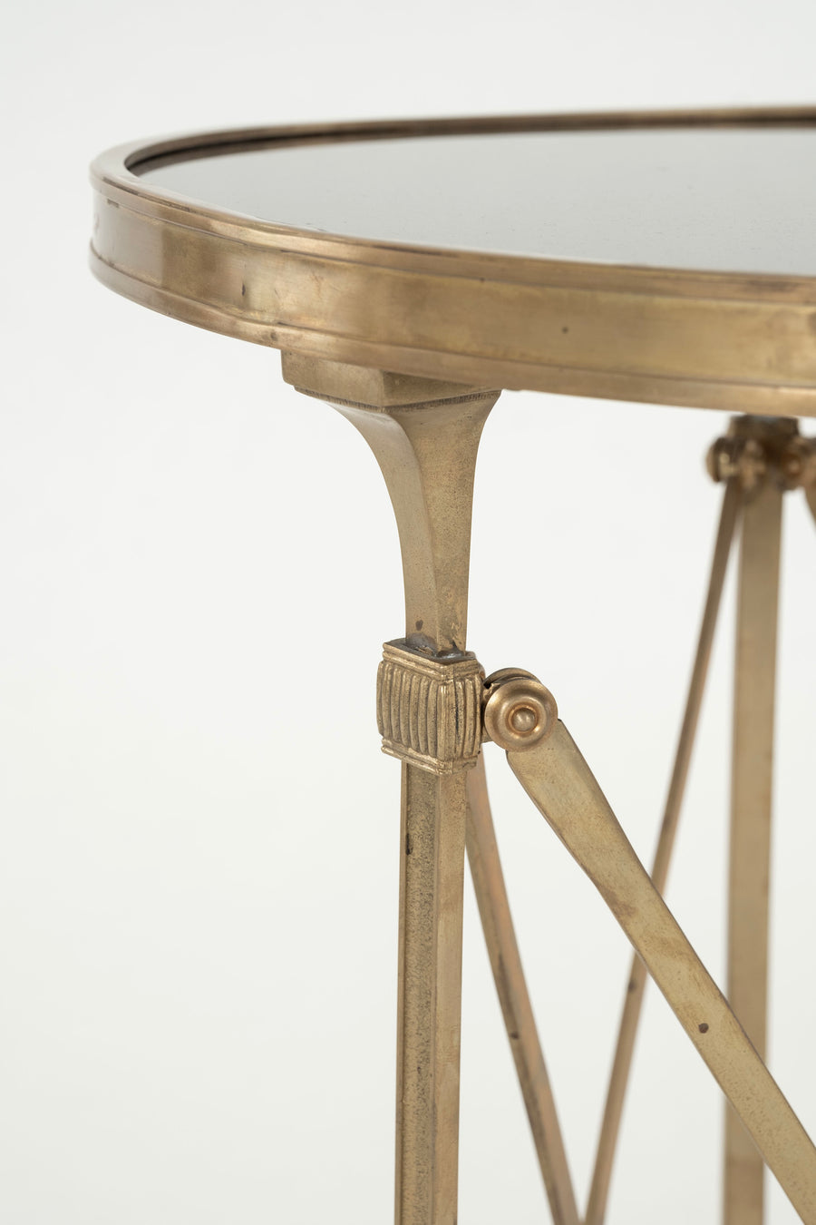 Brass and Granite Directoire Style Table