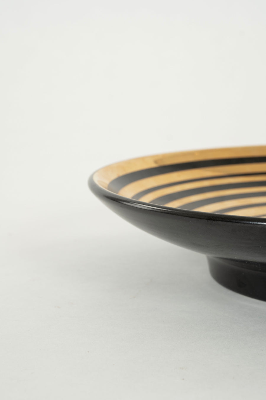 Black Gold Waylande Gregory Studios Shallow Dish Bowl