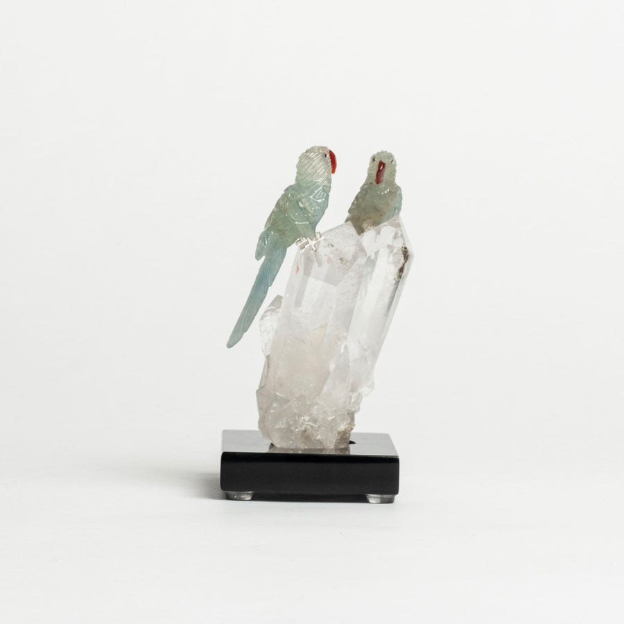 2 Parrots on Quartz Cluster 2467