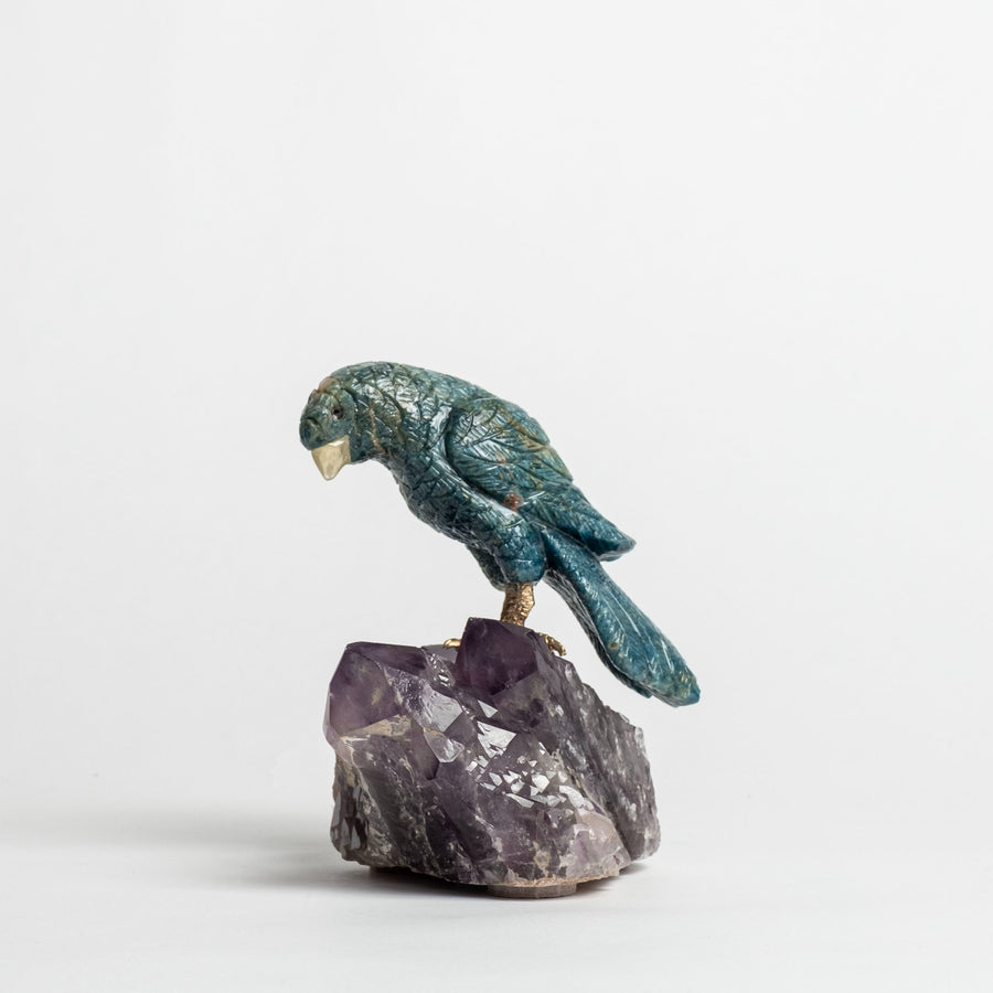 Parrot on Amethyst Base 2497