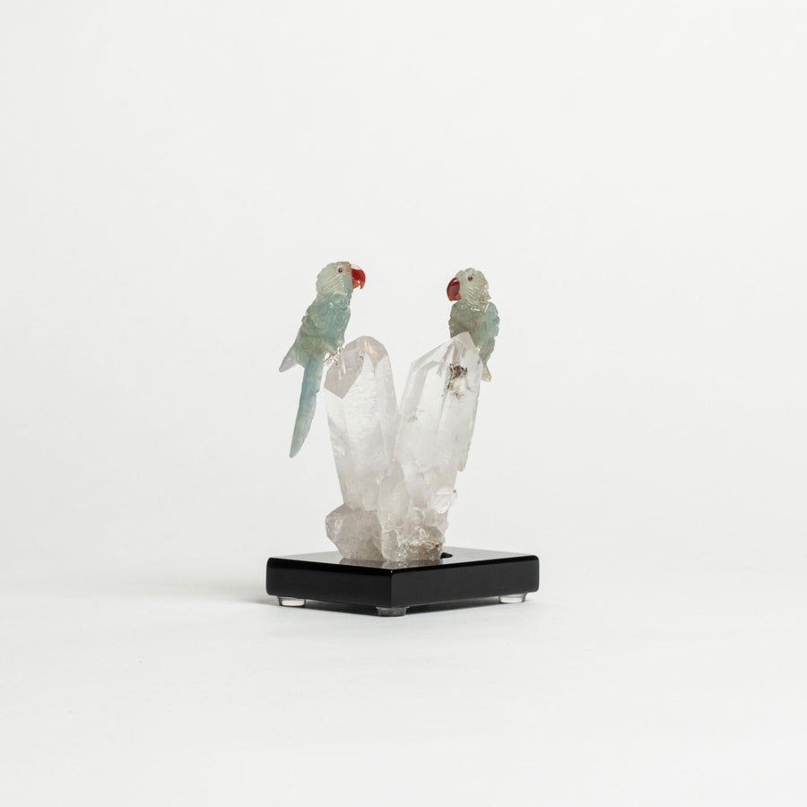 2 Parrots on Quartz Cluster 2467