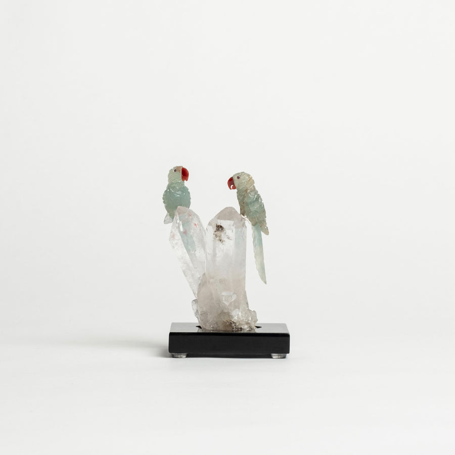 2 Parrots on Quartz Cluster 2467