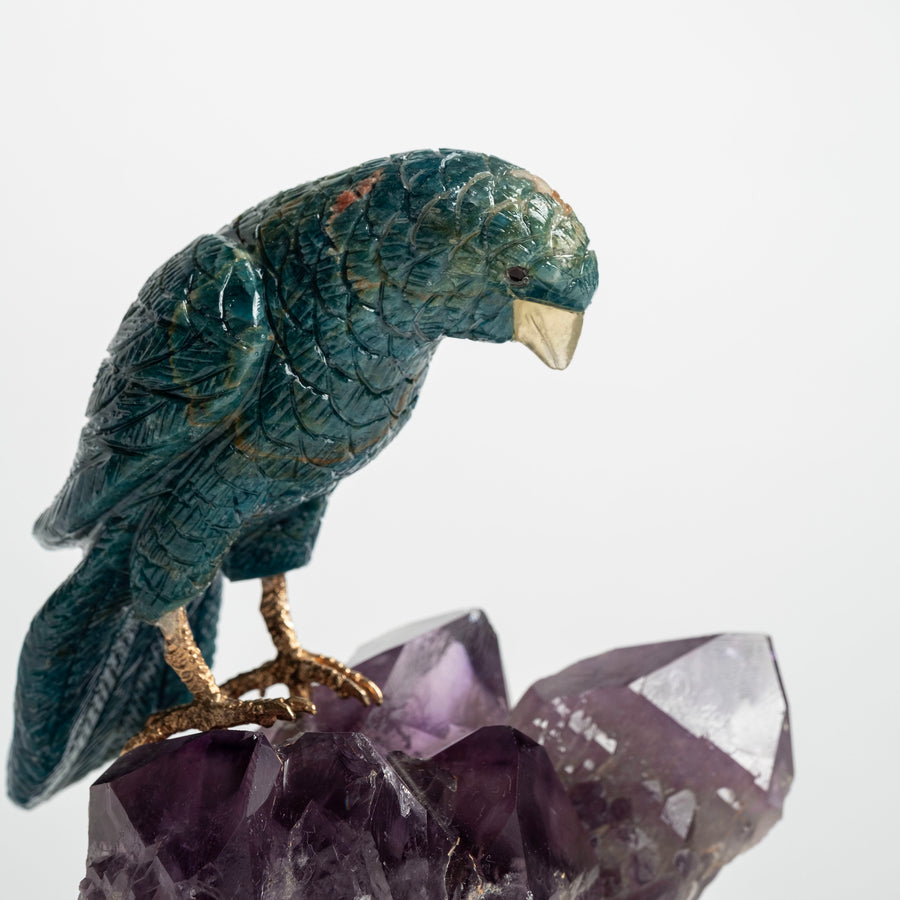 Parrot on Amethyst Base 2497