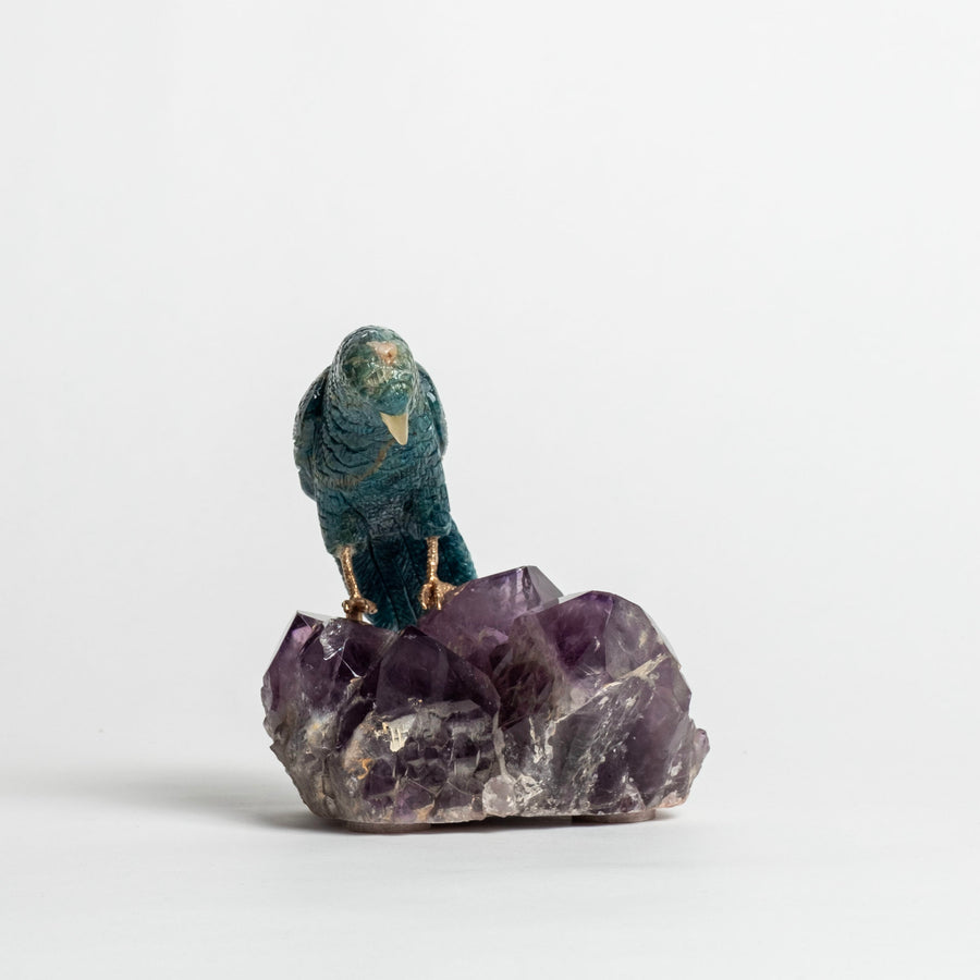 Parrot on Amethyst Base 2497