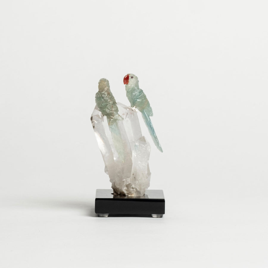 2 Parrots on Quartz Cluster 2467