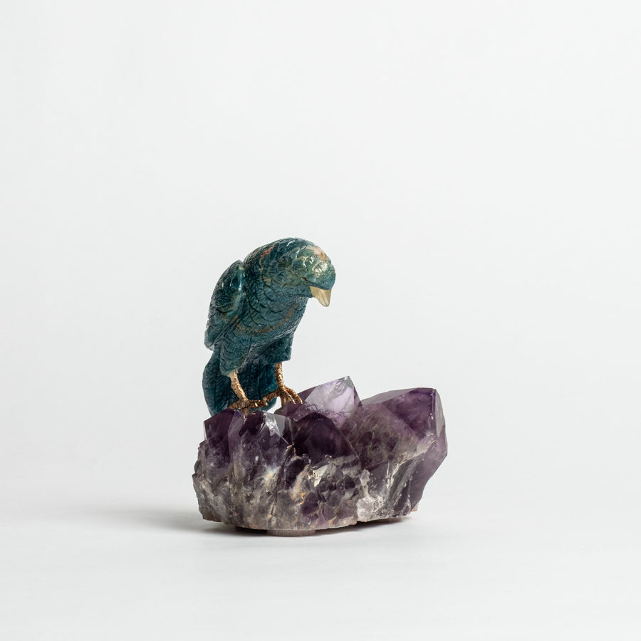 Parrot on Amethyst Base 2497