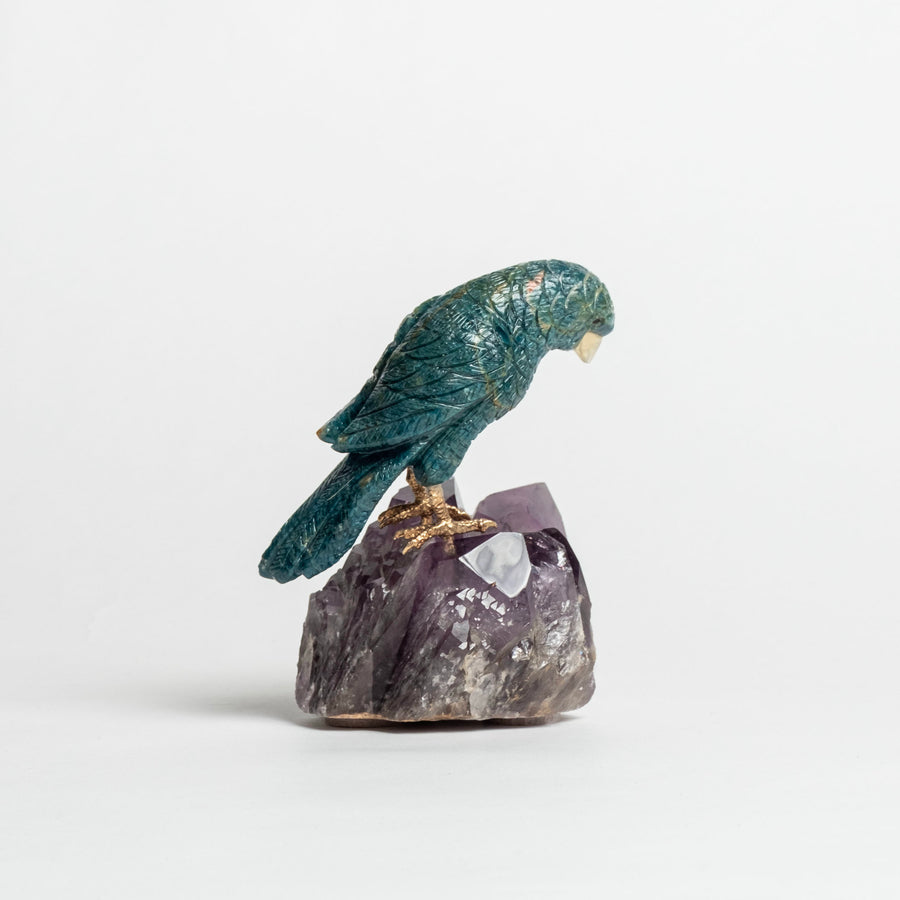 Parrot on Amethyst Base 2497