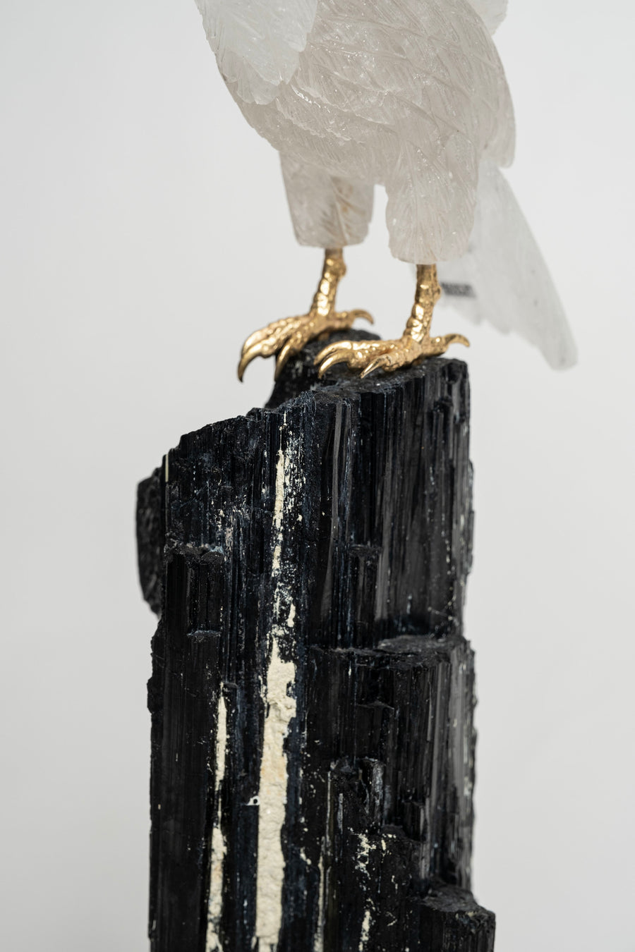 Quartz Eagle on Tourmaline Base 2483