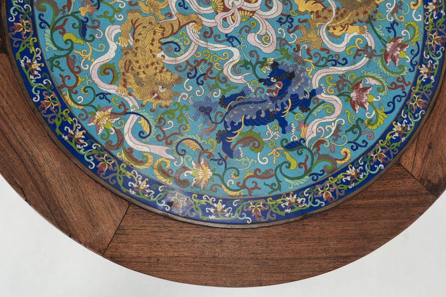 Chinese Cloisonné Table