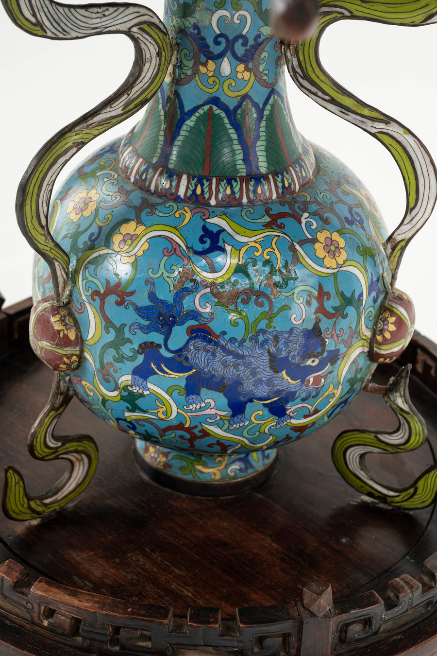 Chinese Cloisonné Table