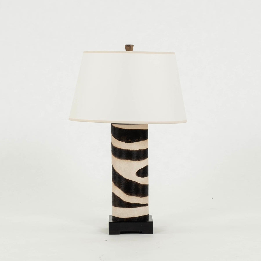 Faux Zebra Hide Lamp