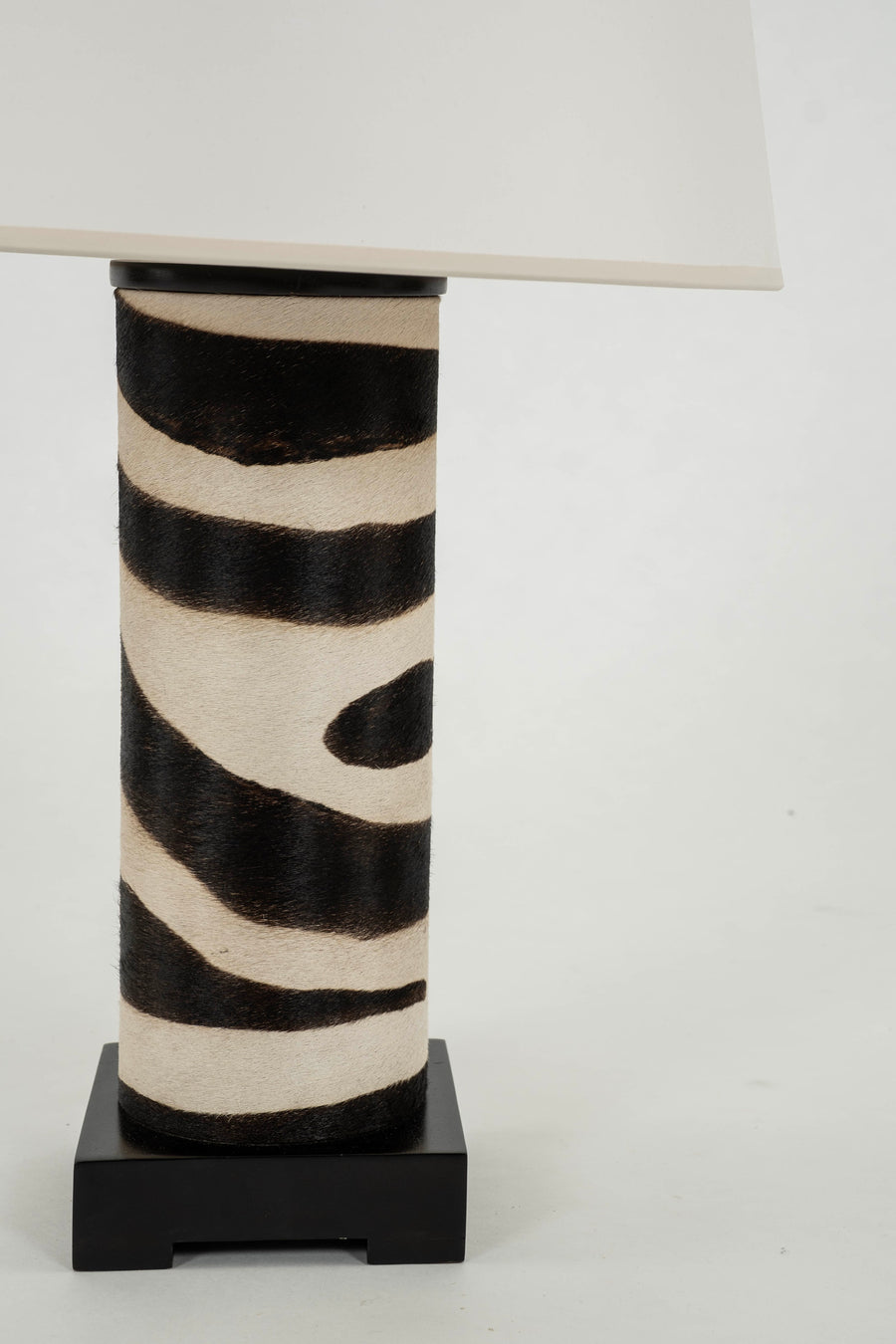 Faux Zebra Hide Lamp