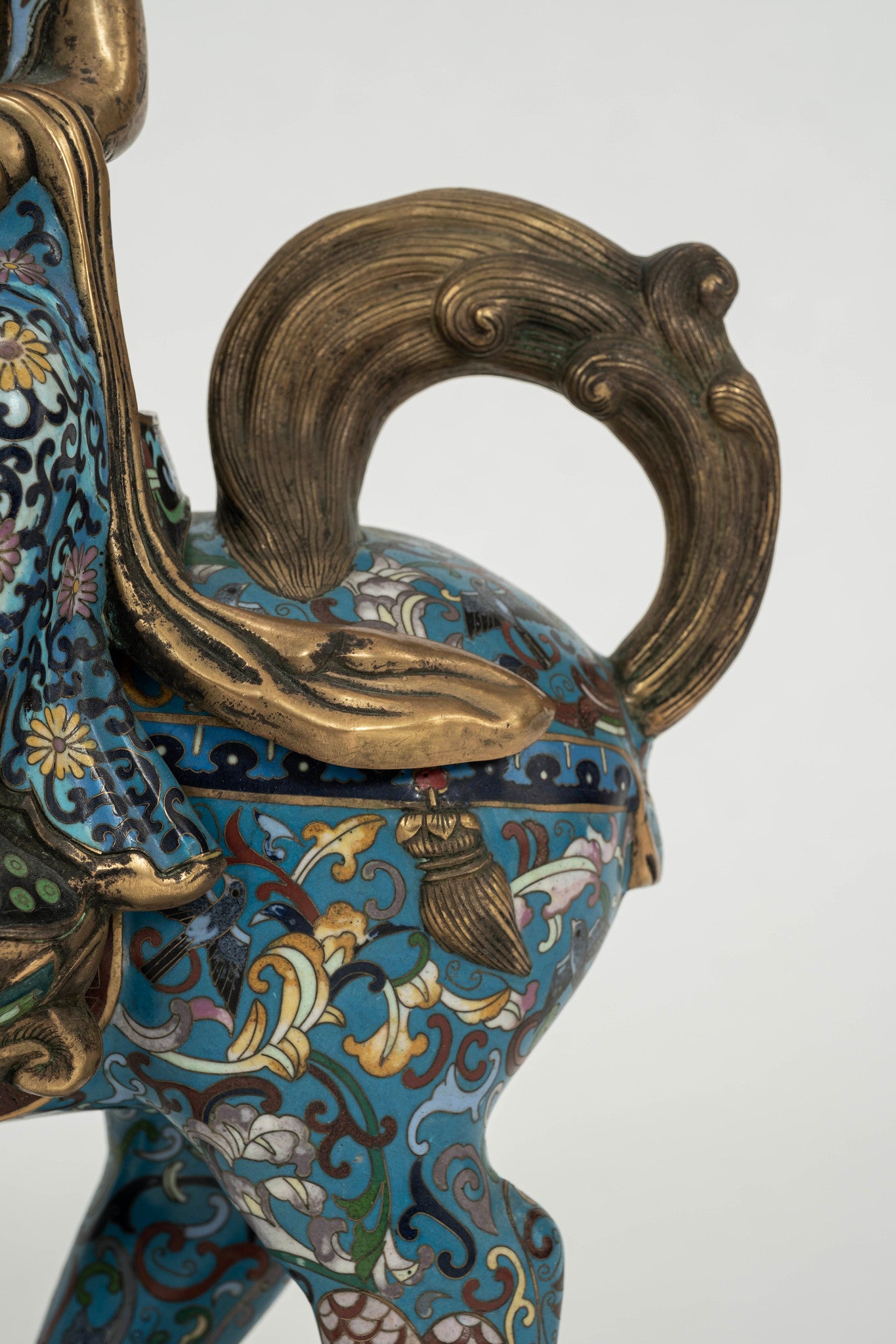 Pair Early 20th Century Empress Fu Dog Cloisonné Figures – Moxie