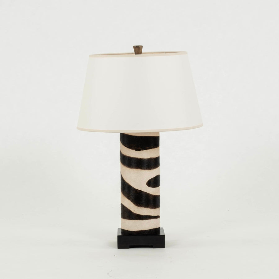 Faux Zebra Hide Lamp