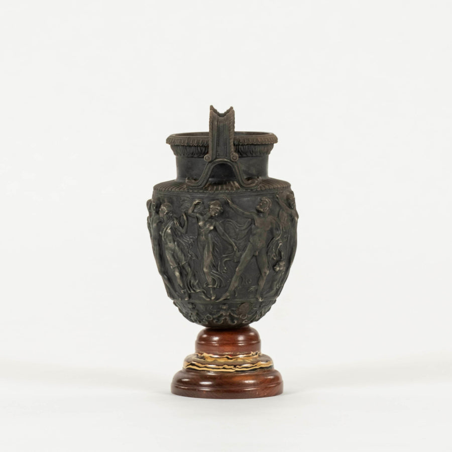 Neoclassical Revival Bas Relief Bronze Urn Vase