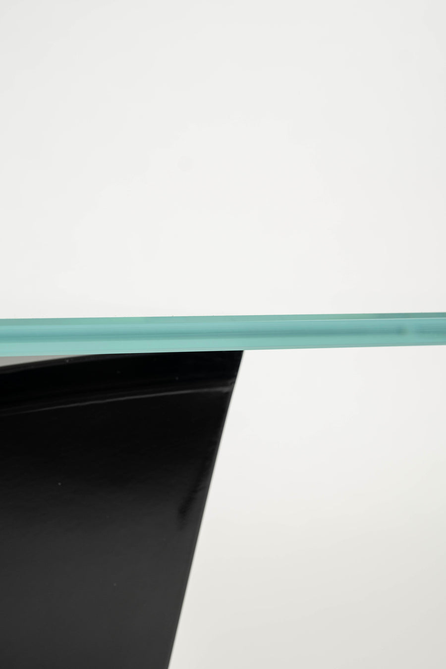 Postmodern Lacquered Geometric Lucite & Glass Cocktail Table