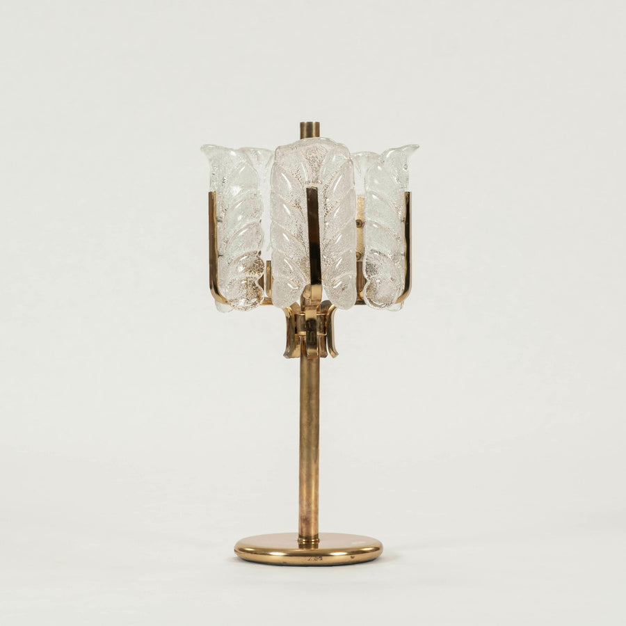 Carl Fagerlund Brass and Glass Table Lamp