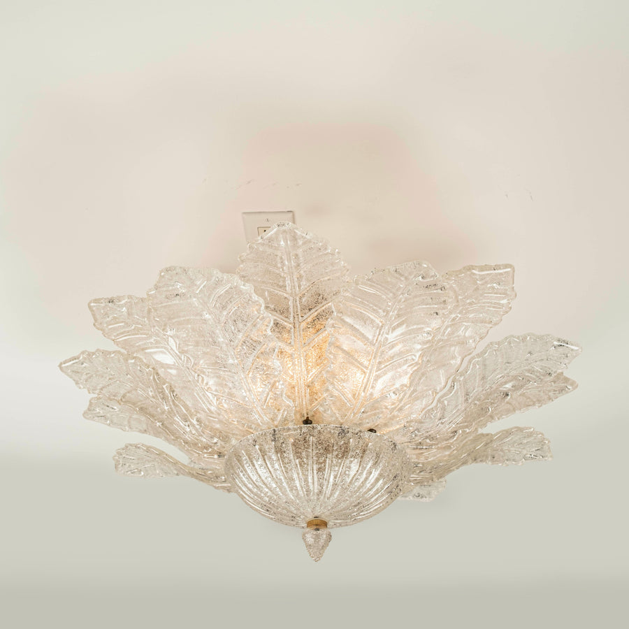 Murano Glass Leaf Chandelier