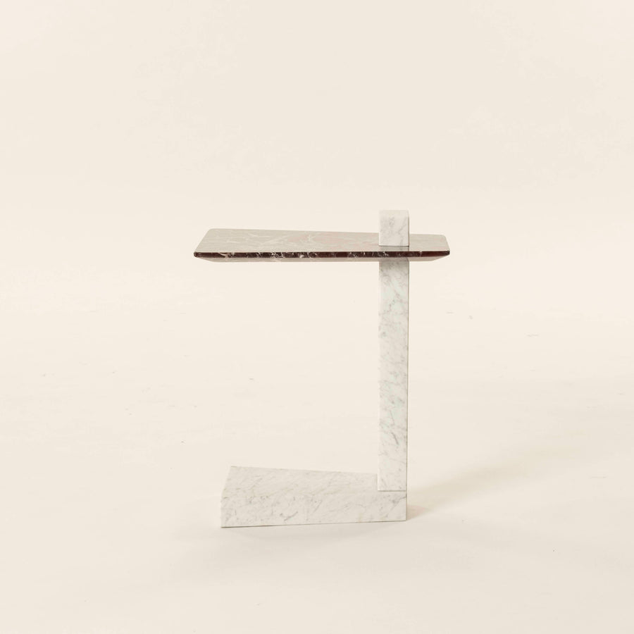 Rosso Levanto Marble Martini Table