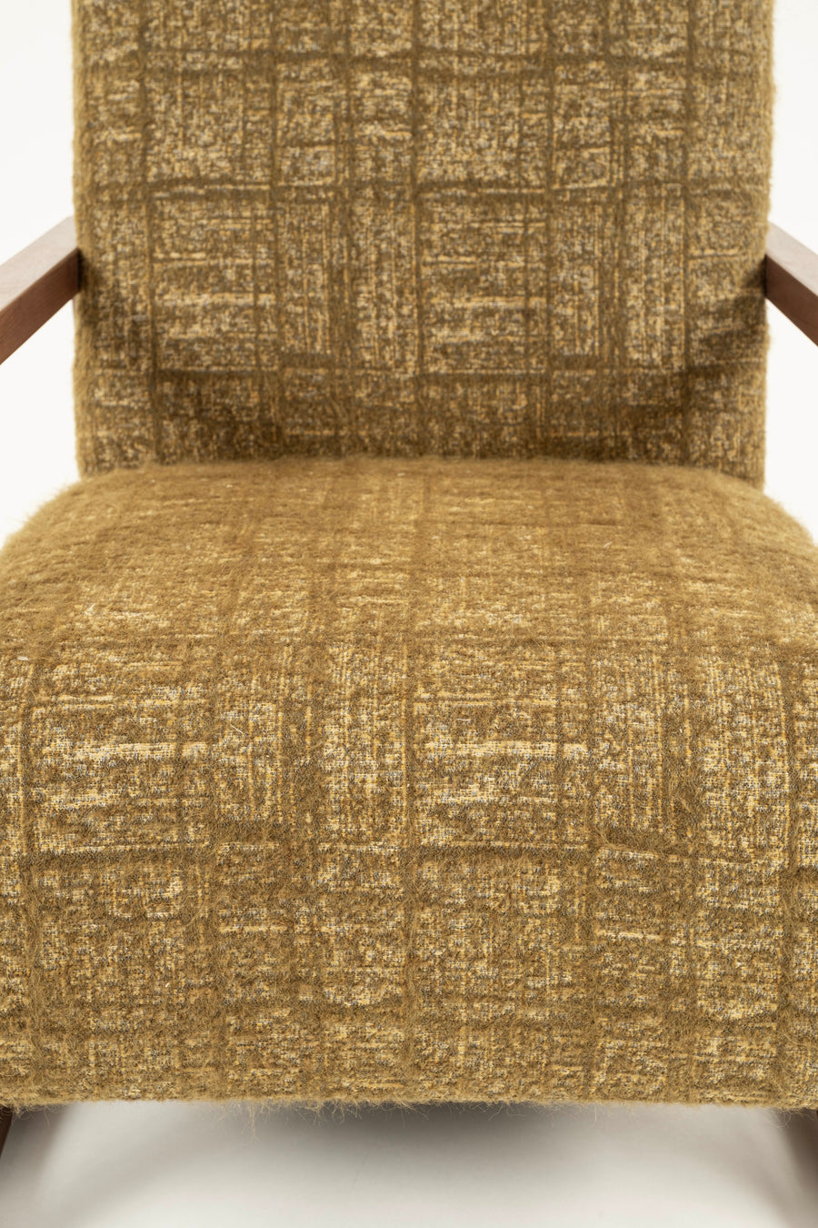 Holland and Sherry Grampian Brushed Wool Jacquard Lounge Chair