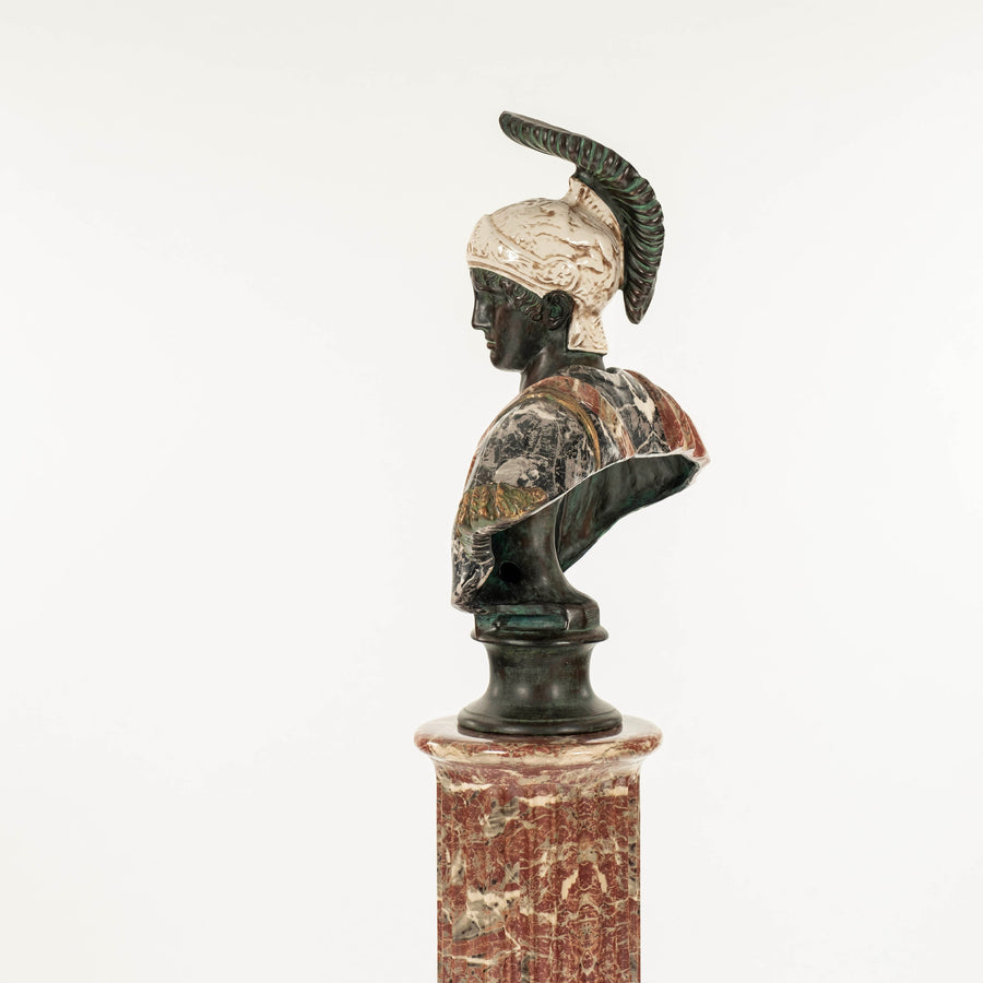 Paolo Marioni Roman Soldier Bust & Pedestal