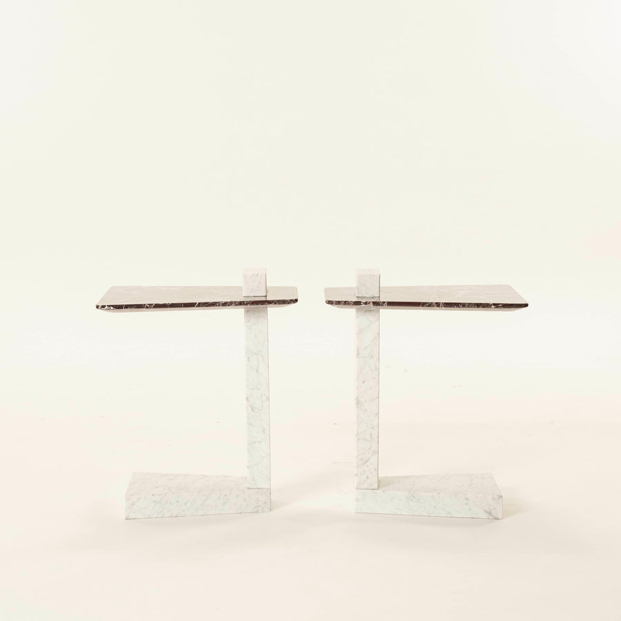 Rosso Levanto Marble Martini Table