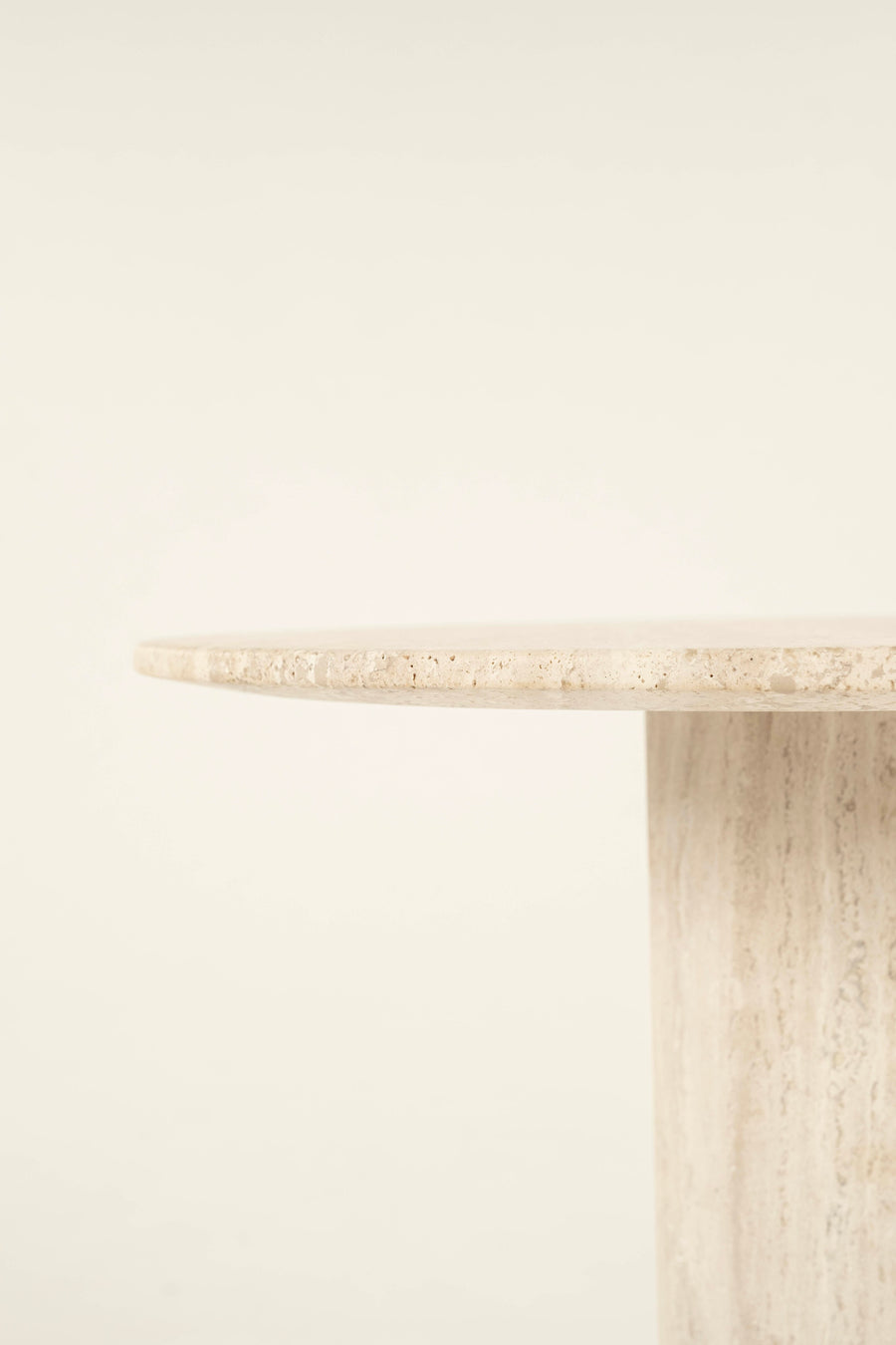 Honed Travertine Occasional Side Table