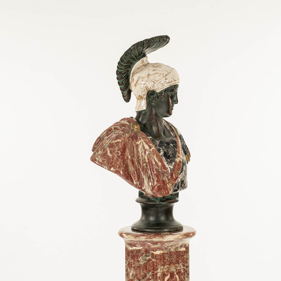 Paolo Marioni Roman Soldier Bust & Pedestal