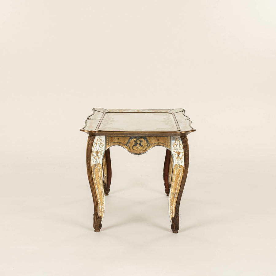 19th Century Venetian Mirrored Cocktail Table