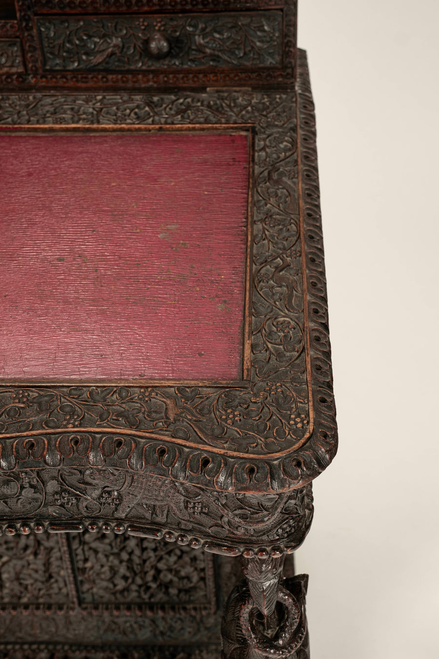 19th Century Anglo-Indian Rosewood Davenport Desk