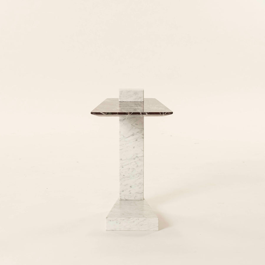 Rosso Levanto Marble Martini Table