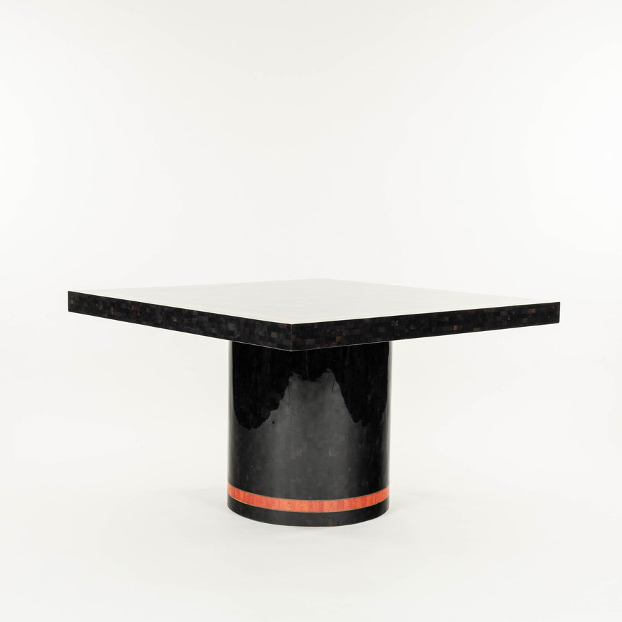 Enrique Garcel Style Lacquered Tessellated Horn Stone Table