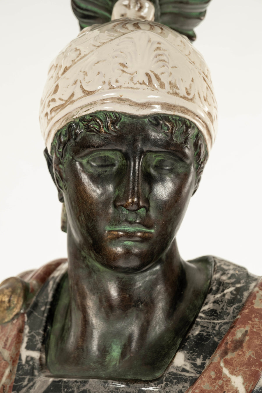 Paolo Marioni Roman Soldier Bust & Pedestal