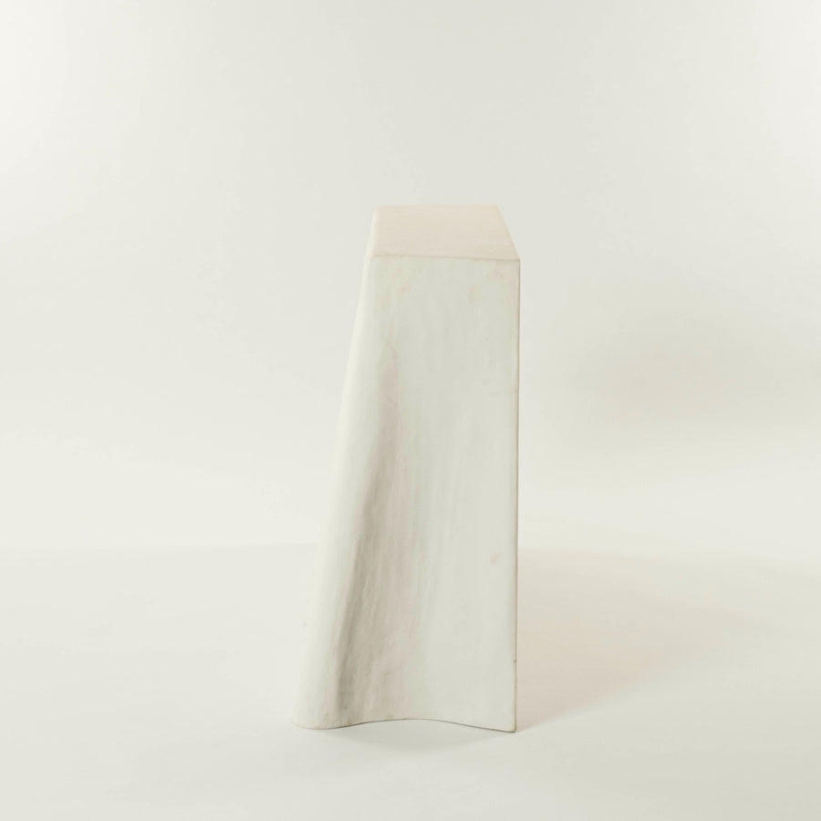 Pair Plaster Draped Consoles