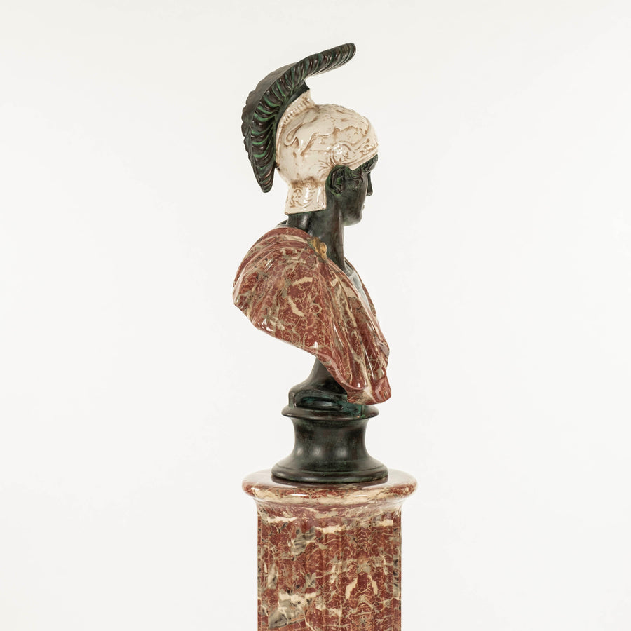 Paolo Marioni Roman Soldier Bust & Pedestal