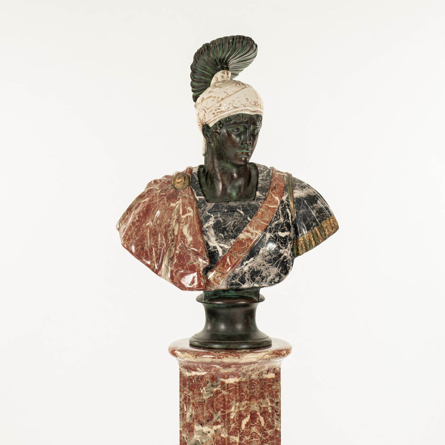 Paolo Marioni Roman Soldier Bust & Pedestal