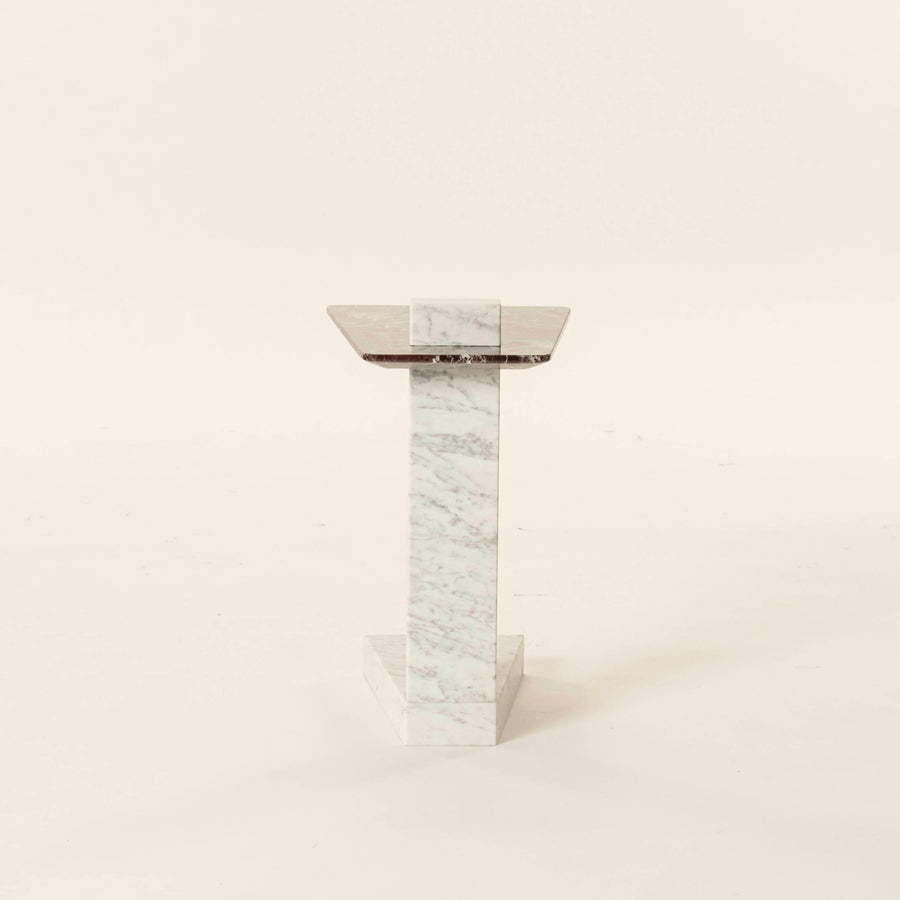 Rosso Levanto Marble Martini Table