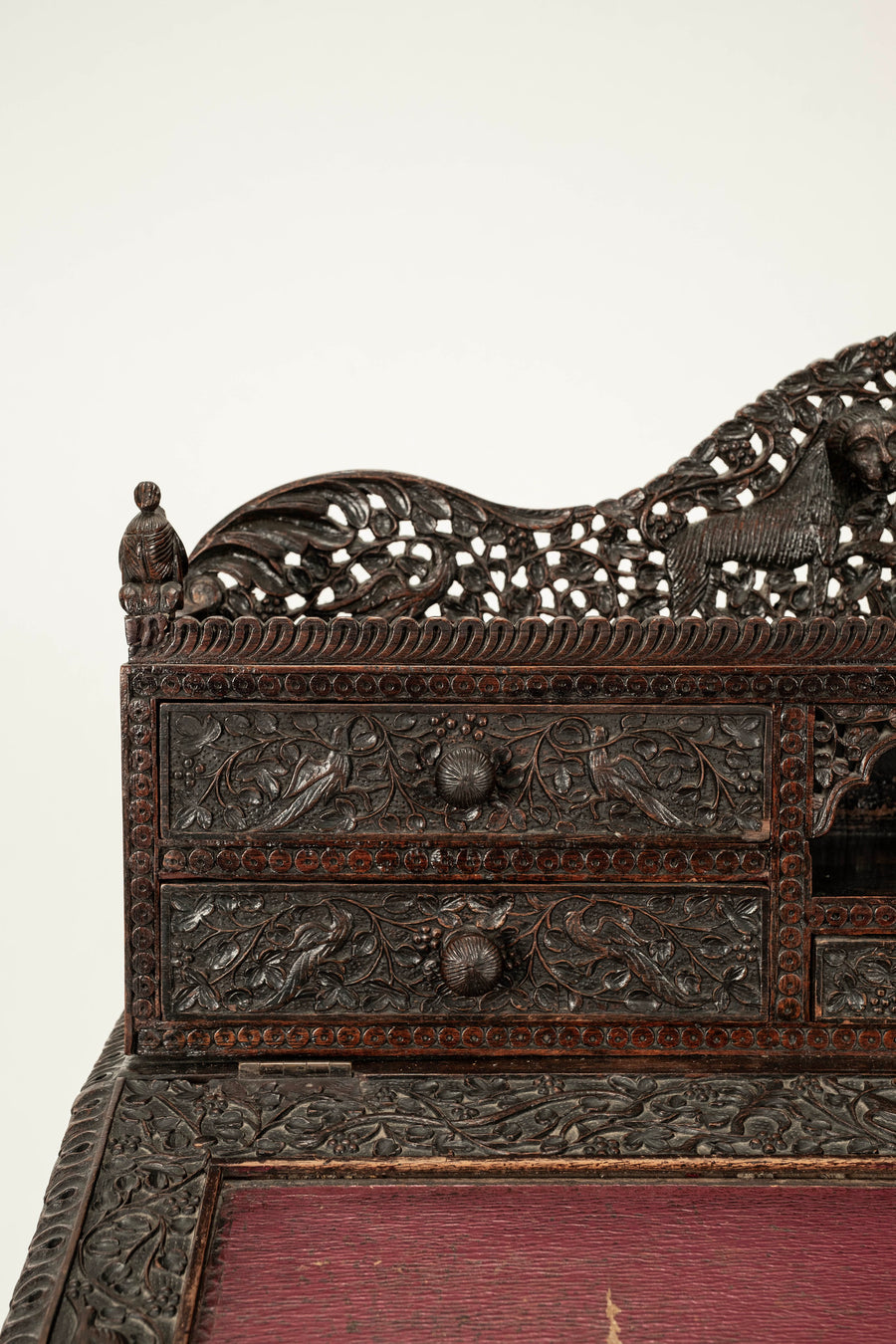 19th Century Anglo-Indian Rosewood Davenport Desk