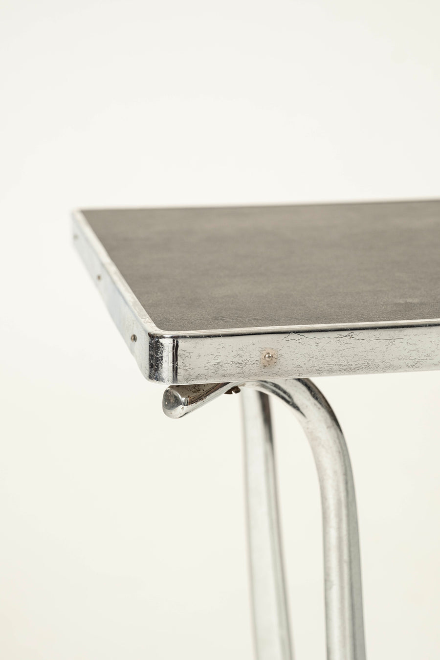 Chrome Art Deco Style End Table