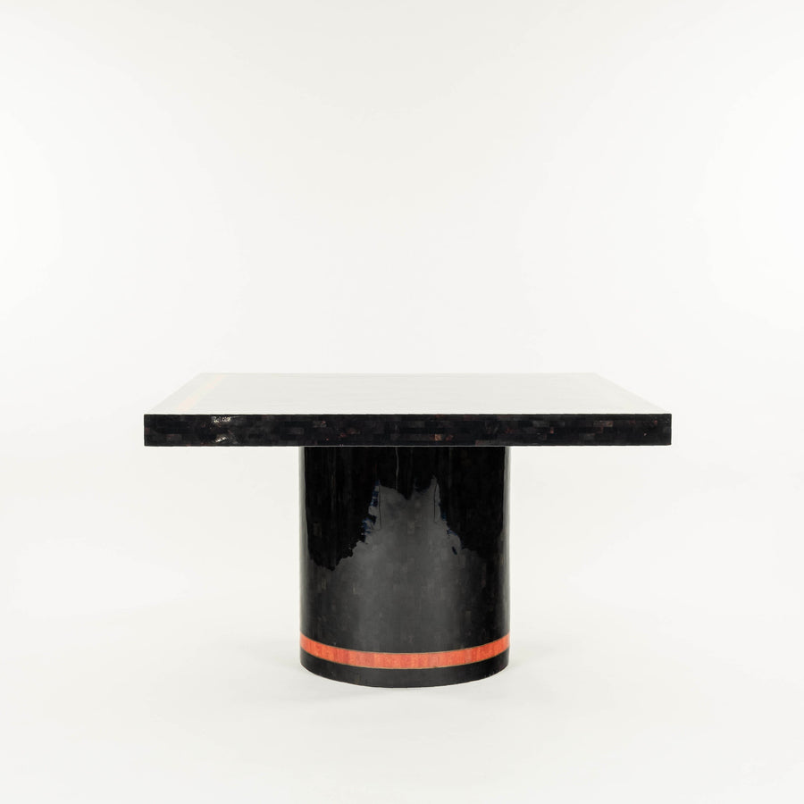 Enrique Garcel Style Lacquered Tessellated Horn Stone Table