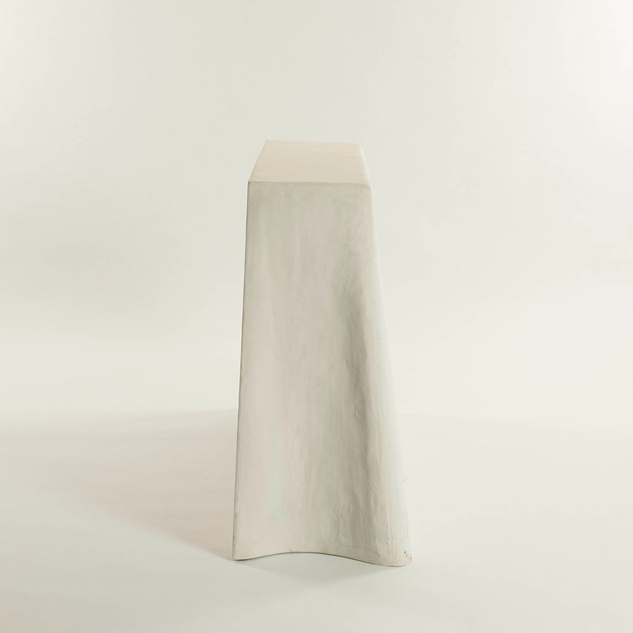 Pair Plaster Draped Consoles