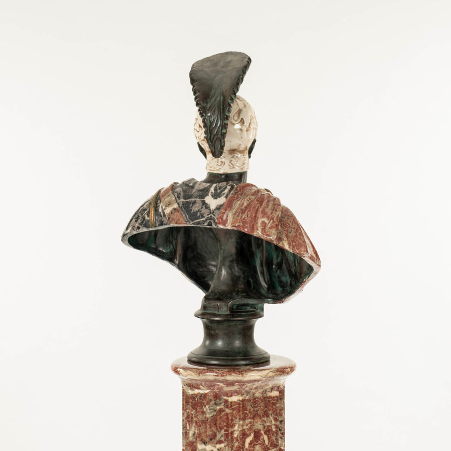 Paolo Marioni Roman Soldier Bust & Pedestal