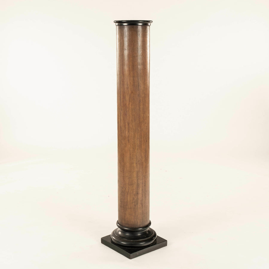 Pair Neoclassical Revival Style Column Pedestals