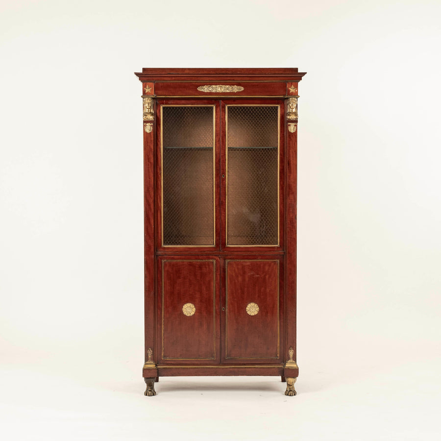 19th Century French Empire Bookcase Cabinet, signed Félix-Alfred Ternisien et Dantant