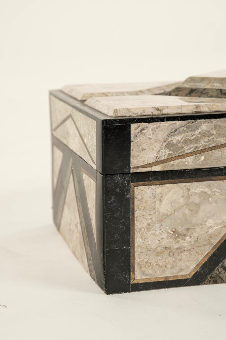 Maitland Smith Tessellated Marble Box