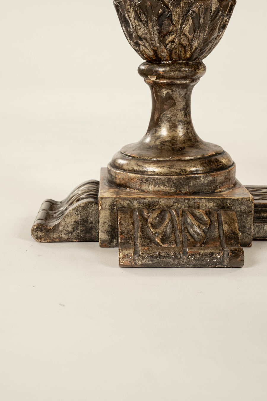 Italian Silver Gilt Baroque Style Marble Cocktail Table