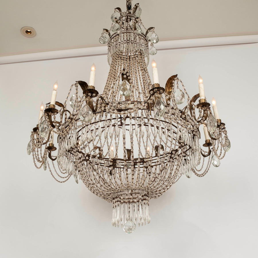 Vintage Crystal Chandelier