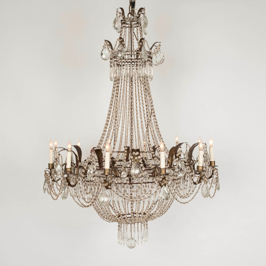 Vintage Crystal Chandelier