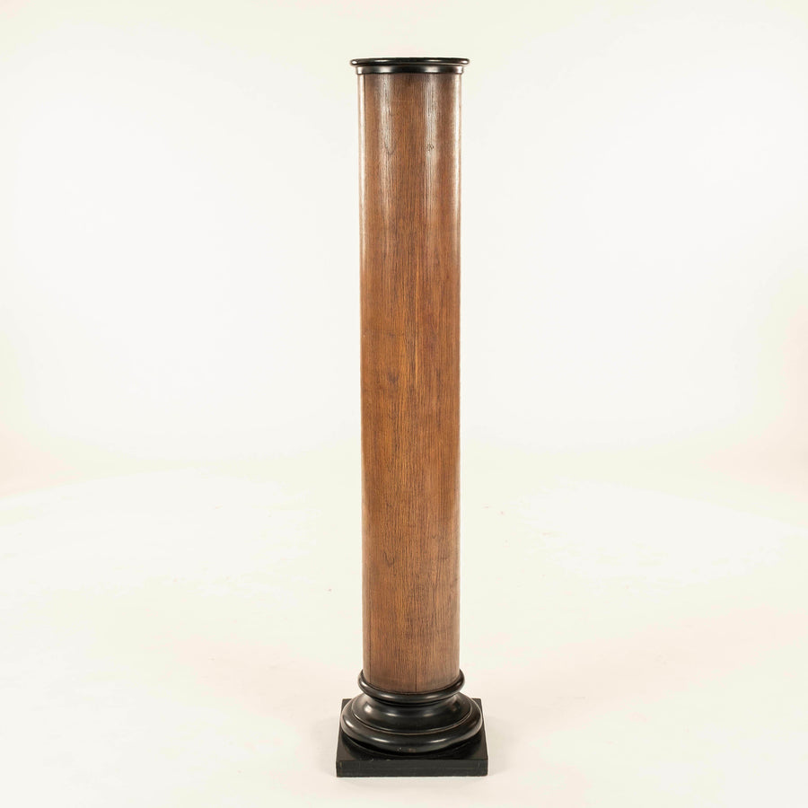 Pair Neoclassical Revival Style Column Pedestals