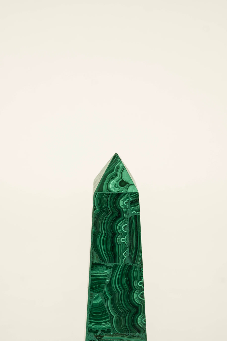 Pair Malachite Obelisks